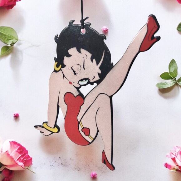 Betty Boop Metal Wind Chime Flirty Red Dress 22” Nice Tune - Picture 7 of 7